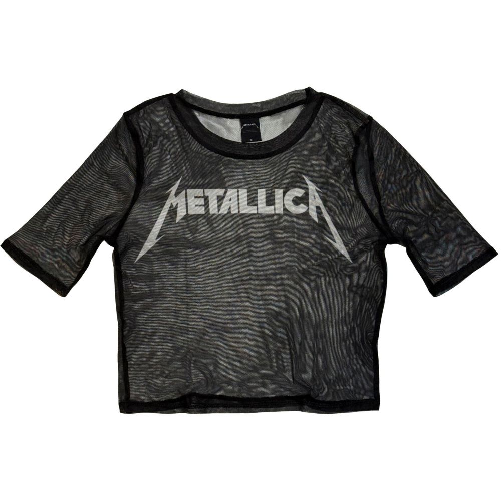 Metallica - Logo Crop top - Schwarz